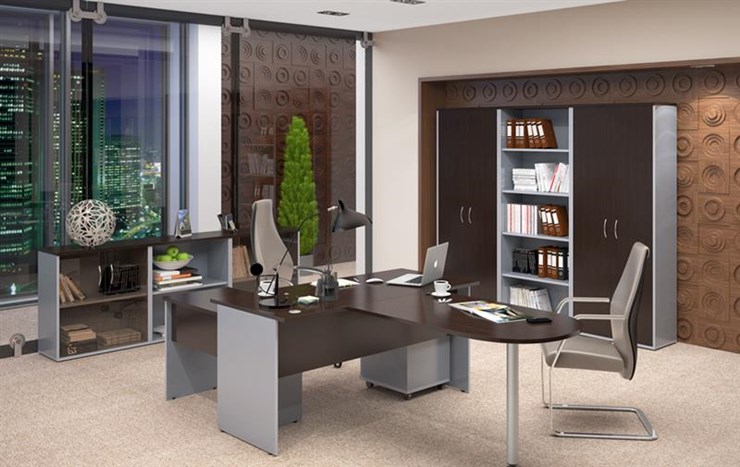 Набор мебели в офис IMAGO - рабочее место, шкафы для документов в Грозном - изображение 3